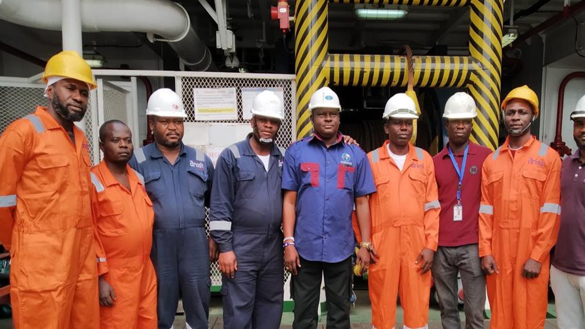 GabMarine crew aboard a vessel